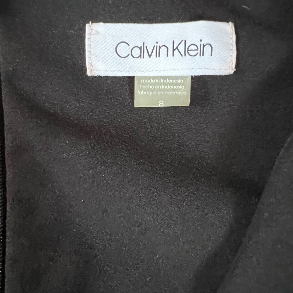 Calvin Klein black cropped jumpsuit - Picture 5 of 8